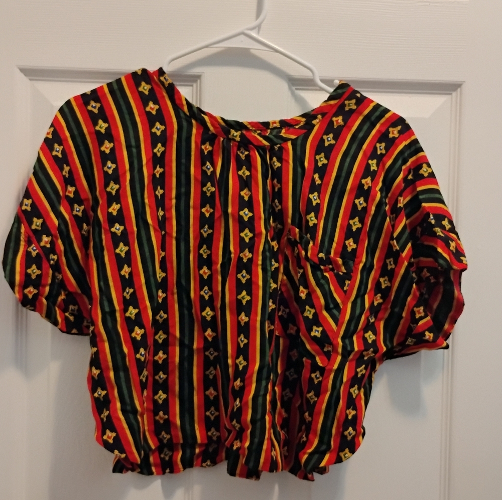 Colorful Striped Women's Top